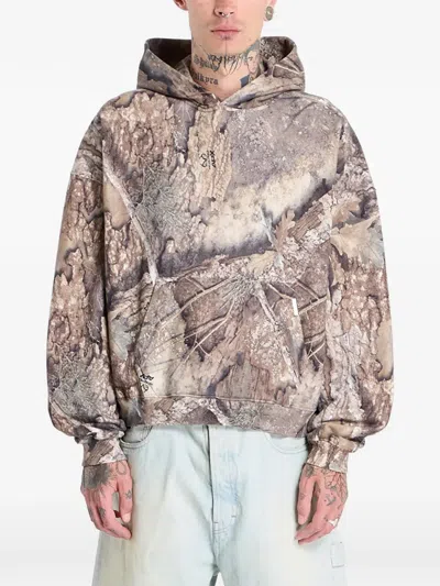 Represent Realtree Camo Hoodie In Brown