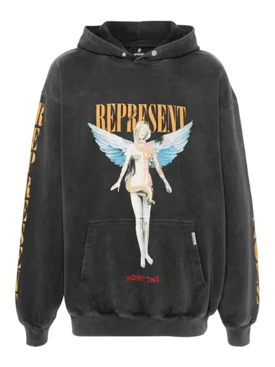 REPRESENT SUDADERA - NEGRO