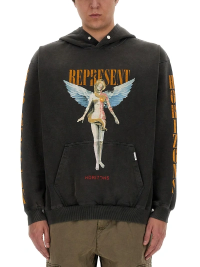 Represent Reborn Sweatshirt In Black