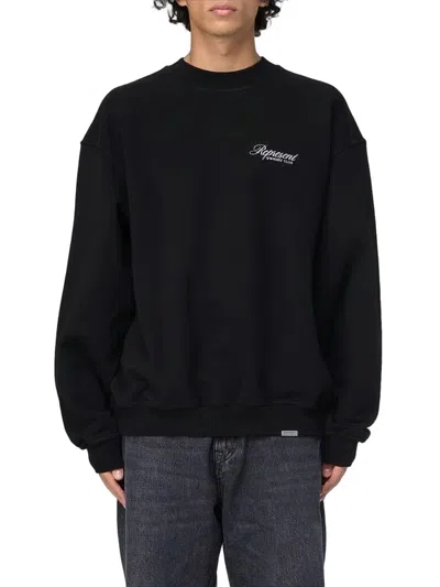 Represent Relaxed Fit Black Long Sleeve Sweatshirt