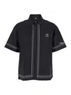 Represent Black Shirt With Logo Embroidery On Front And Rear And Contrasting Trims In Black