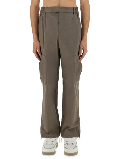 Represent Relaxed-fit Cargo Tech Pants With Multiple Pockets In Grey