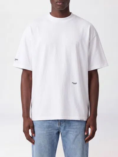 Represent Relaxed Fit Cotton T-shirt With Contrast Logo In White