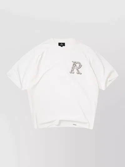 Represent Relaxed Fit Crew Neck Short Sleeve T-shirt In White