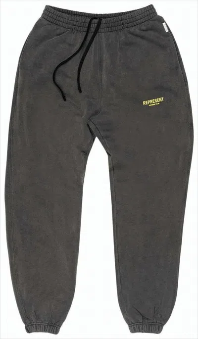 Represent Relaxed Fit Dark Tone Jogger Pants In Gray