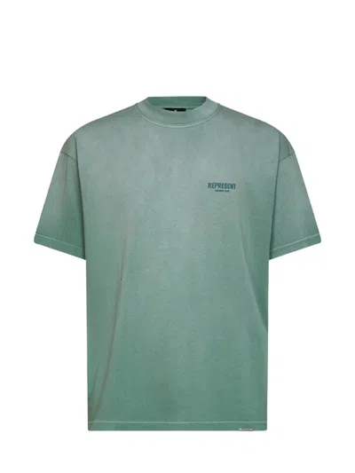 Represent Relaxed Fit Graphic T-shirt In Green
