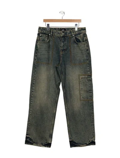 Pre-owned Represent Relaxed Fit Jeans In Blue