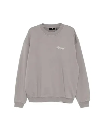 Represent Relaxed Fit Long-sleeve Sweatshirt With Graphic Print In Gray