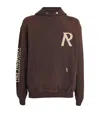 Represent Mens Cedar Initial Oversized Cotton-jersey Hoody Xl In Brown