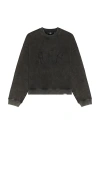 Represent "rep Applique" Sweatshirt In Charcoal