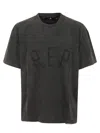 Represent Graphic Print Round Neck Short Sleeves In Grey