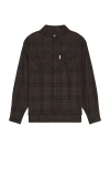 Represent Flannel Shirt Poches Poitrine Broderie Manches Longues In Brown