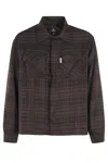 Represent Flannel Shirt Poches Poitrine Broderie Manches Longues In Coffee