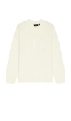 Represent Rep Knit Jumper In Oat