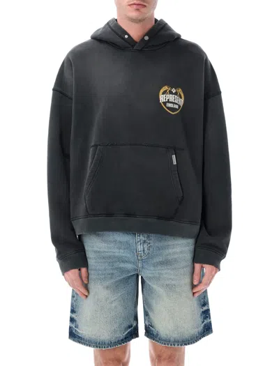 Represent Angel Border Hoodie In Black