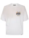 Represent Cotton T-shirt With Distressed Effect In White