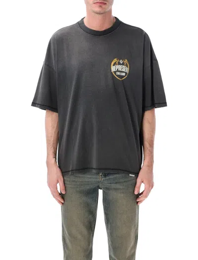 Represent Angel Border T-shirt In Black