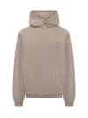 Represent Beige Hoodie With Logo In Brown