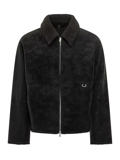REPRESENT REPRESENT REPRESENT BLACK SHEARLING JACKET WITH ZIP