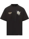 Represent Legacy Cherubs Cotton Graphic T-shirt In Black