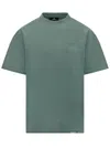 Represent Green T-shirt With Embroidered Logo In Green