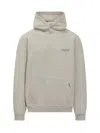 Represent Grey Hoodie With Embroidered Logo In Multi