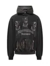Represent Vintage Black Hoodie With Doberman Graphic And Classic Features In Black