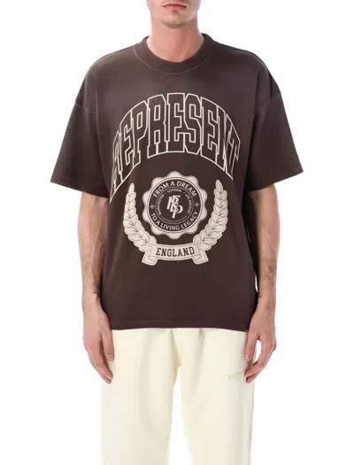 Represent Legacy Crest T-shirt In Brown