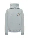 Represent Light Blue Cotton Hoodie With Cherubs Graphic In Blue