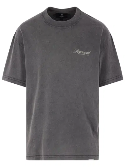Represent Owners Club Script T-shirt In Gray