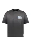 Represent Mens Stained Black Relaxed-fit Graphic-print Cotton T-shirt Xxl In Black