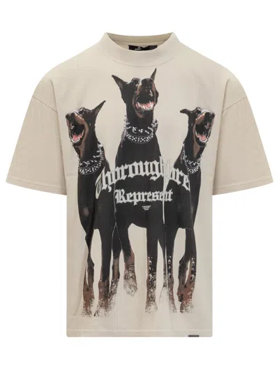 Represent Reprintesent Mini Dobermann T-shirt In Vintage White