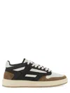 Represent Reptor Leather And Suede Sneakers In Multi