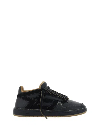 Represent Reptor Sneakers In Black/washed Taupe