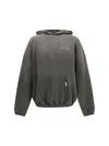 Represent Mens Brand-print Relaxed-fit Cotton Hoody Ash Xs In Gray