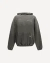 Represent Mens Brand-print Relaxed-fit Cotton Hoody Ash Xs In Gray