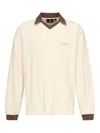 Represent Off-white Retro Football Long Sleeve Polo In Neutral