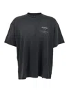 Represent Revere Manor Black T-shirt With Logo Lettering On The Front And Maxi Print On The Rear In Cotton Jer In Gray