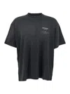 Represent 'revere Manor' Black T-shirt With Logo Lettering On The Front And Maxi Print On The Rear