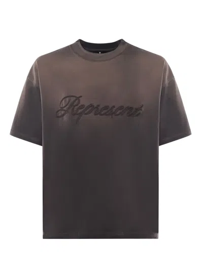 Represent Reverse Applique Cotton T-shirt In Multi