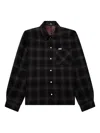 Represent Reversible Check Shirt In Brown