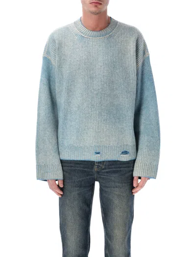 Represent Reversible Fade Out Knit In Blue