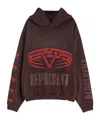 Represent Reversible Living Legacy Tour Sweatshirt In Black In Brown