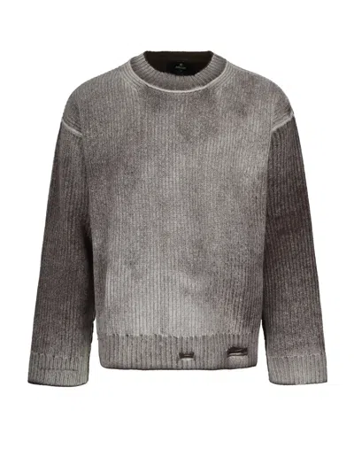 REPRESENT REVERSIBLE WOOL SWEATER WITH DESTROYED EFFECT