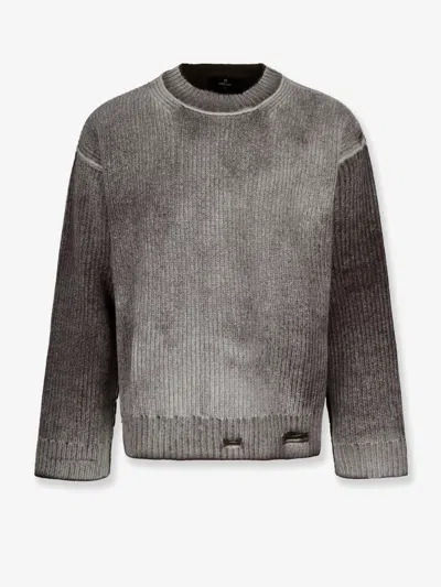 REPRESENT REVERSIBLE WOOL SWEATER WITH DESTROYED EFFECT