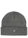 Represent Rib Knit Beanie In Gray