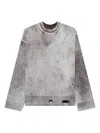Represent Ribbed Crew-neck Sweater In Gray