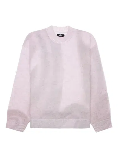 Represent Ribbed-cuff Crew-neck Jumper In Neutral