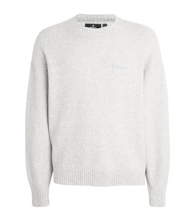 Represent Ribbed Sweater In Grey