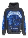 Represent 'ride The Lightning X Metallica' Gray Hoodie With Front And Back Print In Grey